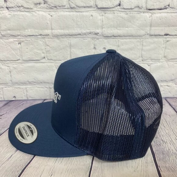 San Rafael Baseball Hat Snapback Cap The Classics by YUPOONG Mesh Back Navy Blue - Picture 2 of 6